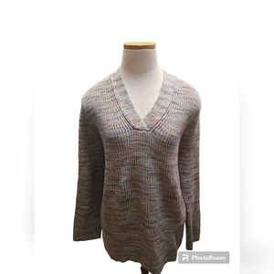 J. Jill v-neck loose knit pullover sweater